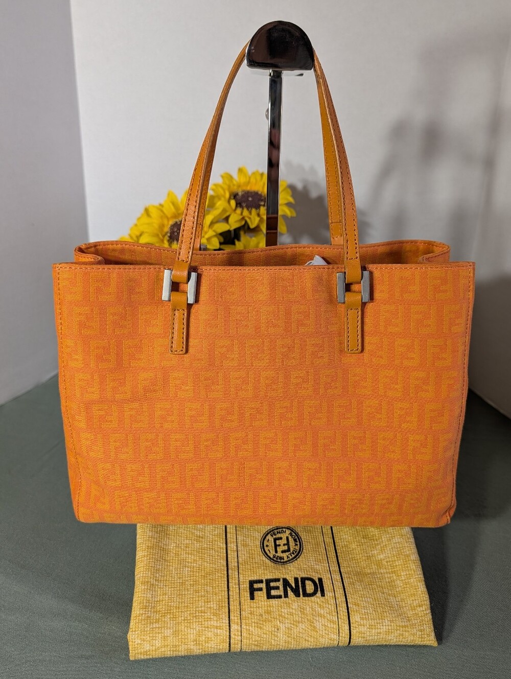 FENDI Zucchino Monogram Tote Bag